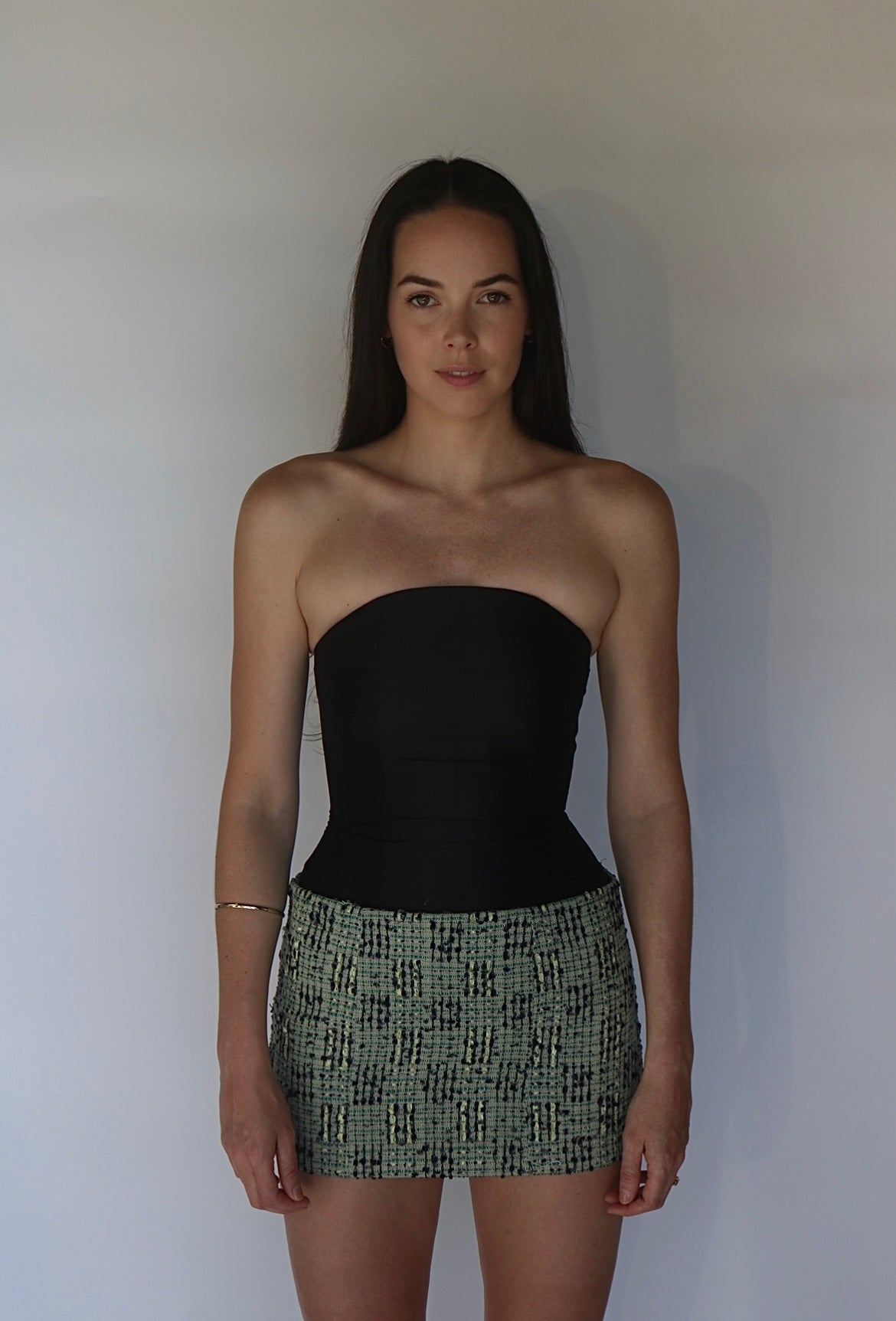 naoho corset tweed mini skirt Naoho / corset tweed mini skirt