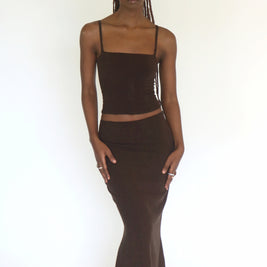 The Midi Flounce Skirt
