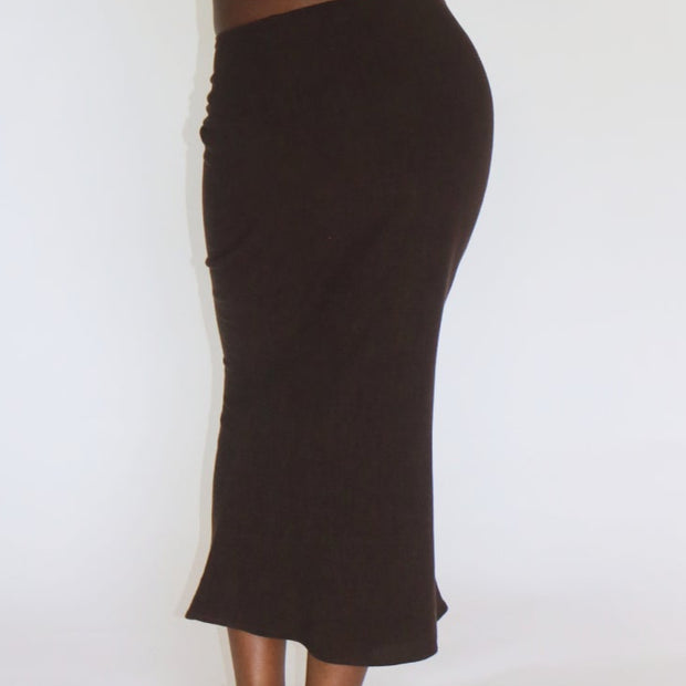 The Midi Flounce Skirt