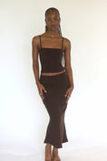 Load image into Gallery viewer, Skirt & Corset Tank Set in Espresso
