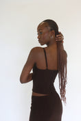 Load image into Gallery viewer, Skirt & Corset Tank Set in Espresso
